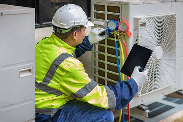 Professional Heat Pump Repair technician working in Chico, TX